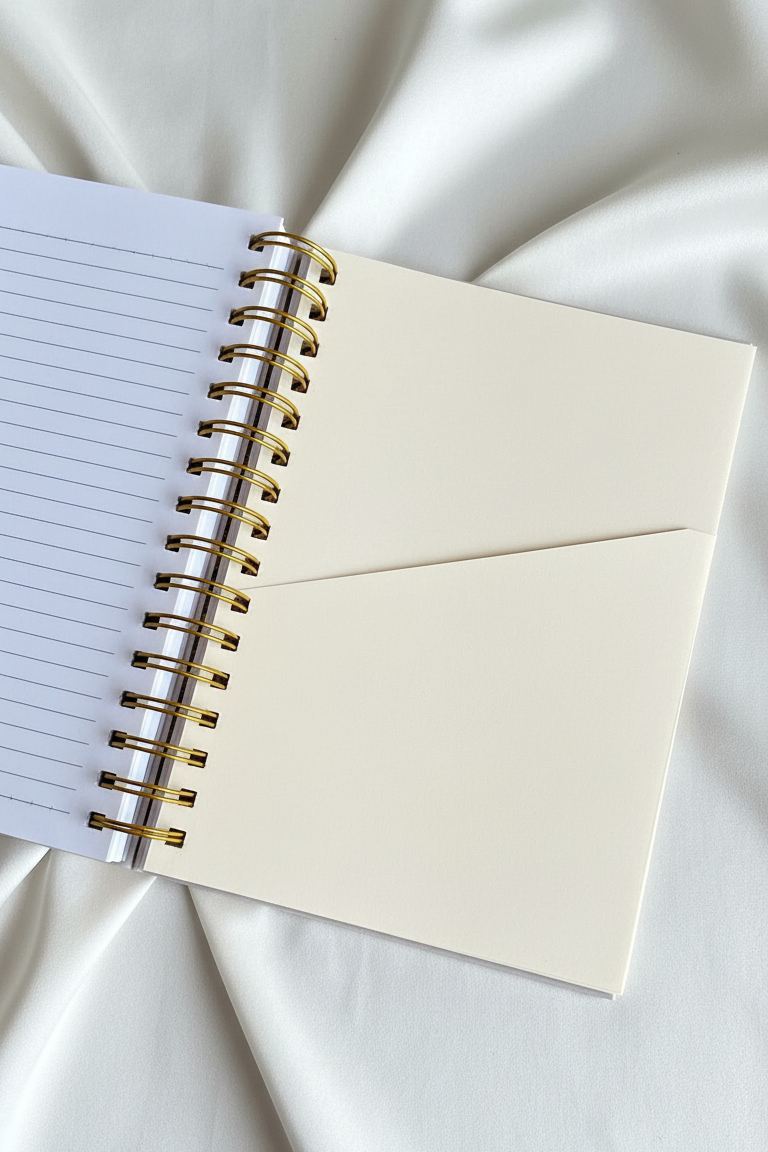 Caderno A5 Capa Dura Personalizado - Bege Quente