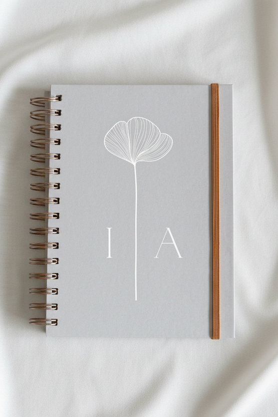 Caderno A5 Capa Dura Personalizado - Bege Quente