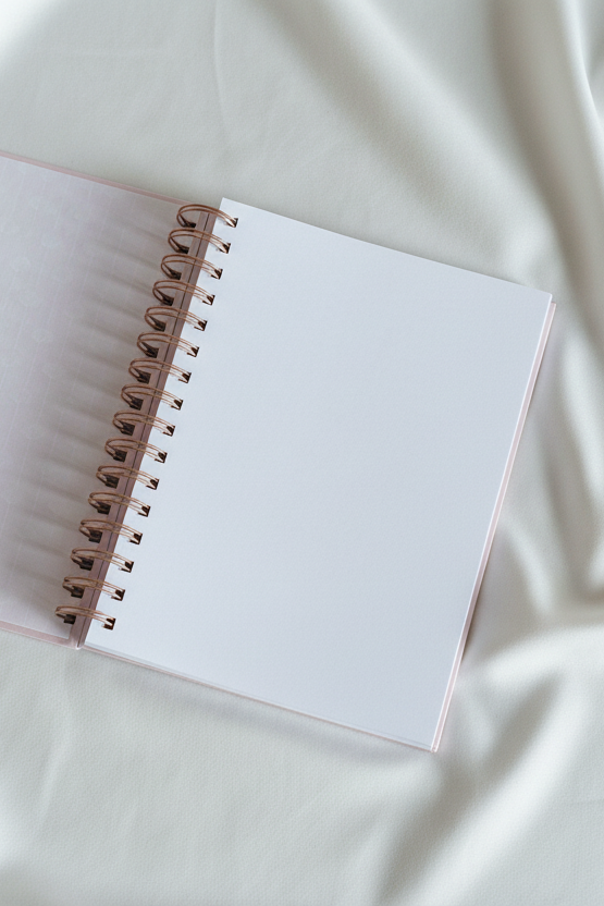 Caderno A5 Capa Dura Personalizado - Bege Quente