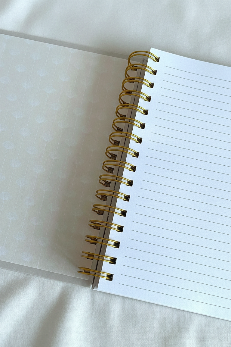 Caderno A5 Capa Dura Personalizado - Bege Quente