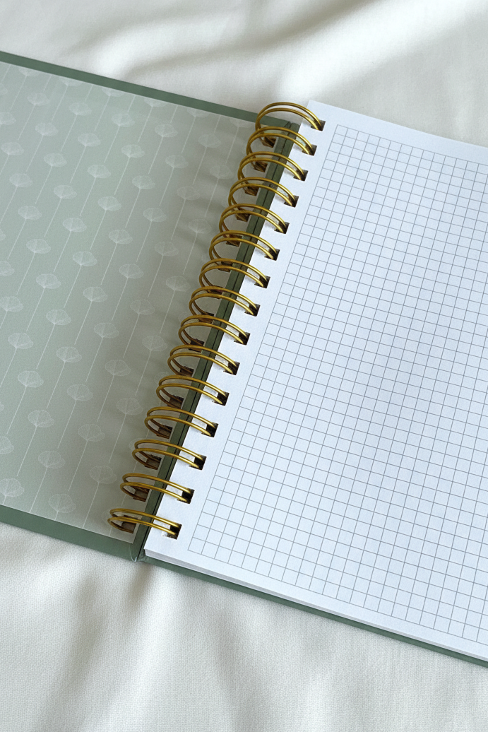 Caderno A5 Capa Dura Personalizado - Bege Quente