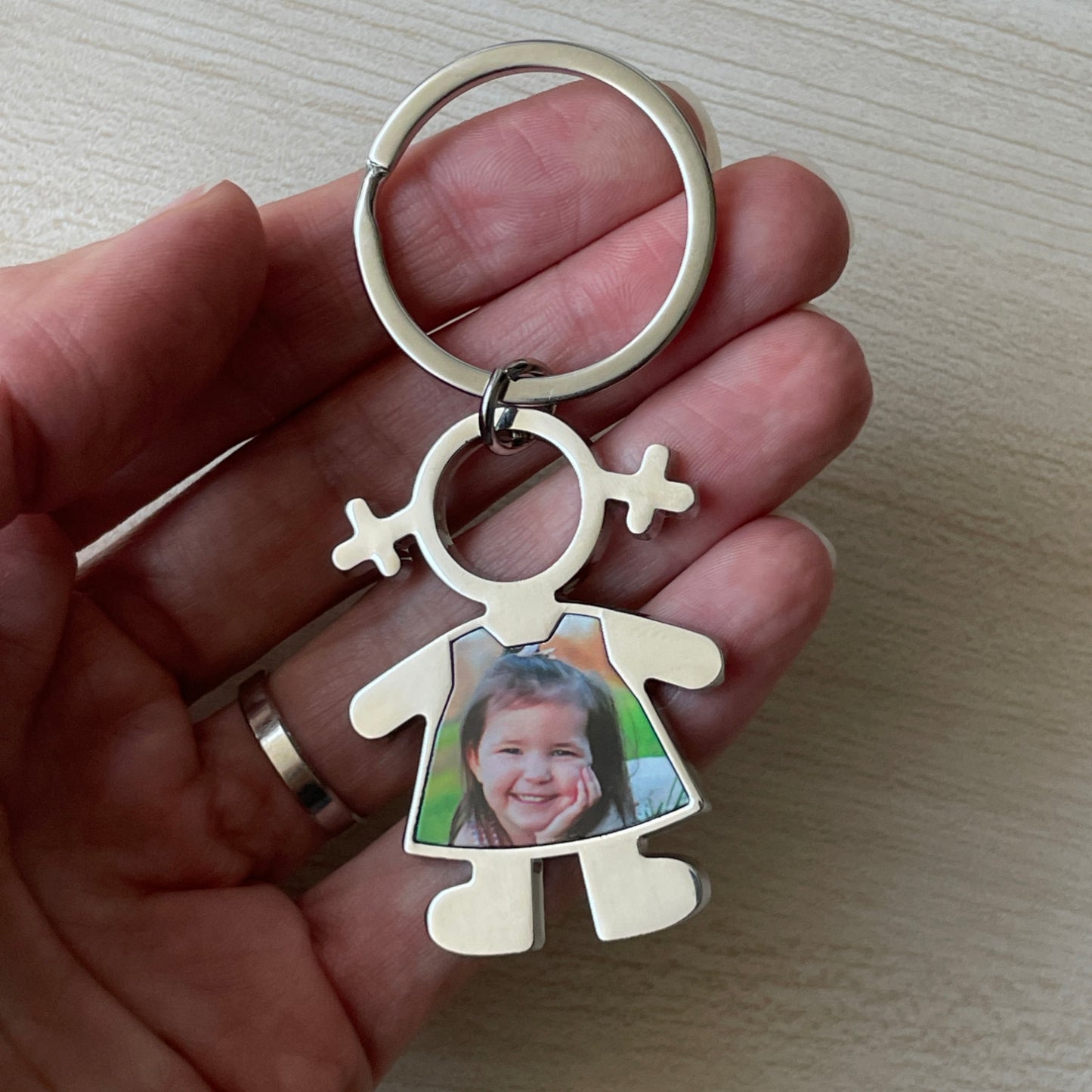 Porta-Chaves Menina Personalizado com Foto