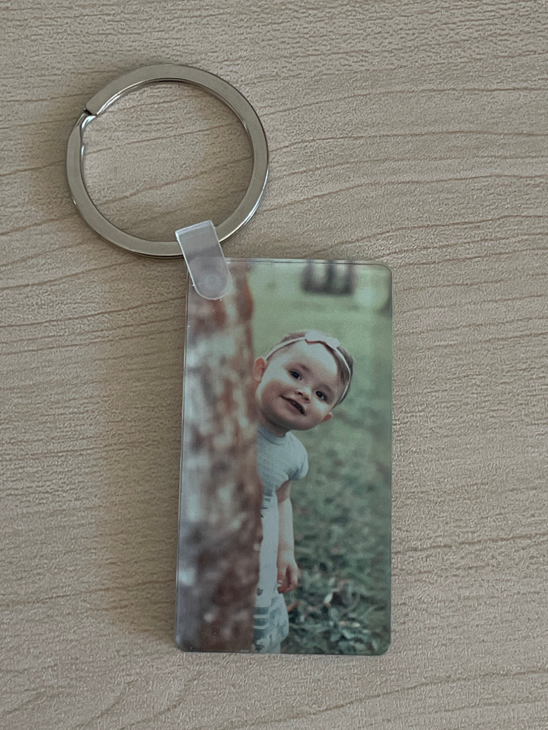 Porta-Chaves em Acrílico Personalizado com Foto - Retangular