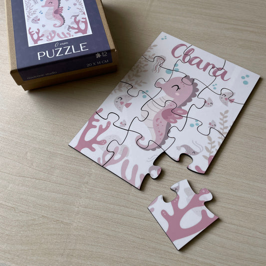 Puzzle MDF Personalizado com Nome - 12 Peças