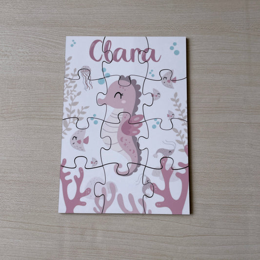Puzzle MDF Personalizado com Nome - 12 Peças